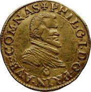 France Pistole Philip III 1617 KM# 32 PHIL G I D G PRIN AVR COM NAS coin obverse France Pistole Philip III 1617 KM# 32 PHIL G I D G PRIN AVR COM NAS coin obverse