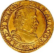 France Pistole Frederick Henry 1643 KM# 75 FRED HENR D G PRIN AVR CO NAS coin obverse France Pistole Frederick Henry 1643 KM# 75 FRED HENR D G PRIN AVR CO NAS coin obverse