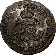 France Sol Louis XV 1740 I KM# 501.7 SIT NOM DOM I BENEDICTUM 1740 coin reverse France Sol Louis XV 1740 I KM# 501.7 SIT NOM DOM I BENEDICTUM 1740 coin reverse