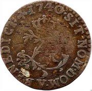 France Sol Louis XV 1740 V KM# 501.11 SIT NOM DOM V BENEDICT 1740 coin reverse France Sol Louis XV 1740 V KM# 501.11 SIT NOM DOM V BENEDICT 1740 coin reverse