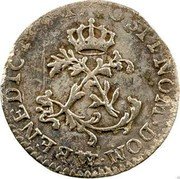 France Sol Louis XV 1740 W KM# 501.12 SIT NOMEN DOM W BENEDICT 1740 coin reverse France Sol Louis XV 1740 W KM# 501.12 SIT NOMEN DOM W BENEDICT 1740 coin reverse