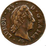 France Sol Louis XV 1770 N KM# 545.9 LUDOV XV D GRATIA coin obverse France Sol Louis XV 1770 N KM# 545.9 LUDOV XV D GRATIA coin obverse
