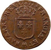 France Sol Louis XV 1771 AA KM# 545.2 FRANCIÆ ET AA NAVARRÆ REX 1771 coin reverse France Sol Louis XV 1771 AA KM# 545.2 FRANCIÆ ET AA NAVARRÆ REX 1771 coin reverse