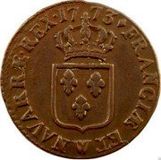France Sol Louis XV 1773 W KM# 545.12 FRANCIÆ ET W NAVARRÆ REX 1773 coin reverse France Sol Louis XV 1773 W KM# 545.12 FRANCIÆ ET W NAVARRÆ REX 1773 coin reverse