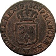 France Sol Louis XVI 1780 W KM# 578.16 FRANCIÆ ET W NAVARRÆ REX 17 80 coin reverse France Sol Louis XVI 1780 W KM# 578.16 FRANCIÆ ET W NAVARRÆ REX 17 80 coin reverse