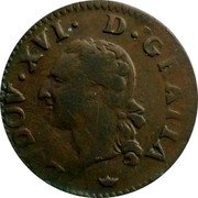 France Sol Louis XVI 1789 M KM# 578.10 LUDOV XVI D GRATIA coin obverse France Sol Louis XVI 1789 M KM# 578.10 LUDOV XVI D GRATIA coin obverse