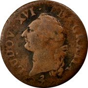 France Sol Louis XVI 1791 A (he) KM# 578.1 LUDOV XVI D GRATIA coin obverse