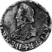 France Teston Henry II de Montpensier 1606/5 KM# 21 HENRIC P DOMBAR D MONTISP R coin obverse France Teston Henry II de Montpensier 1606/5 KM# 21 HENRIC P DOMBAR D MONTISP R coin obverse