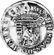 France Teston Eric. Verdun Coinage 1608 KM# 8 MONET NO AN DO 1608 CV S A B coin reverse