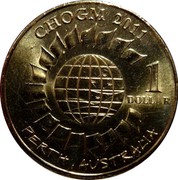 Australian 1 Dollar "Chogm Meeting" 2011 KM# 1619 | coinscatalog.NET