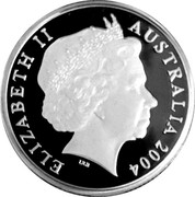 Australia 1 Dollar Dollar Decade 2004 ELIZABETH II AUSTRALIA 2004 IRB coin obverse Australia 1 Dollar Dollar Decade 2004 ELIZABETH II AUSTRALIA 2004 IRB coin obverse
