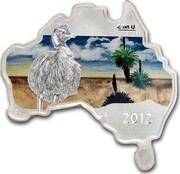 Australia 1 Dollar Emu 2012 KM# 1792 EMU 1 OZ 999 SILVER 2012 P IJ coin reverse Australia 1 Dollar Emu 2012 KM# 1792 EMU 1 OZ 999 SILVER 2012 P IJ coin reverse