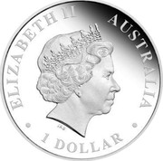 Australia 1 Dollar Killer Whale 2011 KM# 1565 ELIZABETH II AUSTRALIA 1 DOLLAR IRB coin obverse Australia 1 Dollar Killer Whale 2011 KM# 1565 ELIZABETH II AUSTRALIA 1 DOLLAR IRB coin obverse
