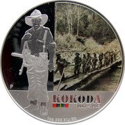 Australia 1 Dollar Kokoda 2012 KM# 1700 KOKODA 1942-1943 1 OZ 999 SILVER P WR coin reverse Australia 1 Dollar Kokoda 2012 KM# 1700 KOKODA 1942-1943 1 OZ 999 SILVER P WR coin reverse