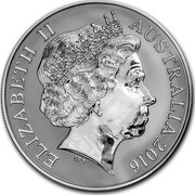 Australia 1 Dollar Saltwater Crocodile - Monty 2016 Frosted Unc ELIZABETH II AUSTRALIA 2016 IRB coin obverse Australia 1 Dollar Saltwater Crocodile - Monty 2016 Frosted Unc ELIZABETH II AUSTRALIA 2016 IRB coin obverse