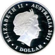 Australia 1 Dollar Tobruk 2011 KM# 1606 ELIZABETH II AUSTRALIA 2011 1 DOLLAR IRB coin obverse Australia 1 Dollar Tobruk 2011 KM# 1606 ELIZABETH II AUSTRALIA 2011 1 DOLLAR IRB coin obverse
