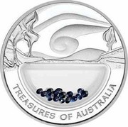 Australia 1 Dollar Treasures of Australia 2007 TREASURES OF AUSTRALIA coin reverse