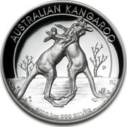 Australia 1 Dollar Two Playing Kangaroos 2010 KM# 1457 AUSTRALIAN KANGAROO 2010 1 OZ 999 SILVER P coin reverse Australia 1 Dollar Two Playing Kangaroos 2010 KM# 1457 AUSTRALIAN KANGAROO 2010 1 OZ 999 SILVER P coin reverse