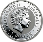 Australia 1 Dollar Year of the Pig. Colored 2007  ELIZABETH II AUSTRALIA IRB ∙ 1 DOLLAR ∙ coin obverse Australia 1 Dollar Year of the Pig. Colored 2007  ELIZABETH II AUSTRALIA IRB ∙ 1 DOLLAR ∙ coin obverse