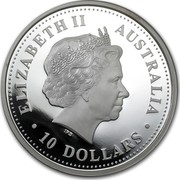 Australia 10 Dollars Evolution of Knowledge 2005 KM# 744 ELIZABETH II AUSTRALIA 10 DOLLARS IRB coin obverse