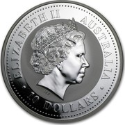 Australia 10 Dollars Year of the Goat 2003 KM# 710 ELIZABETH II AUSTRALIA 10 DOLLARS IRB coin obverse Australia 10 Dollars Year of the Goat 2003 KM# 710 ELIZABETH II AUSTRALIA 10 DOLLARS IRB coin obverse