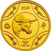 Australia 10 Dollars Year of the Ox 2009 Proof KM# 1079 2009 YEAR OF THE OX coin reverse Australia 10 Dollars Year of the Ox 2009 Proof KM# 1079 2009 YEAR OF THE OX coin reverse