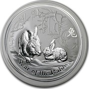 Australia 10 Dollars Year of the Rabbit 2011 KM# 1478 YEAR OF THE RABBIT P coin reverse Australia 10 Dollars Year of the Rabbit 2011 KM# 1478 YEAR OF THE RABBIT P coin reverse