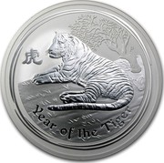 Australia 10 Dollars Year of the Tiger 2010 KM# 1372 YEAR OF THE TIGER coin reverse Australia 10 Dollars Year of the Tiger 2010 KM# 1372 YEAR OF THE TIGER coin reverse