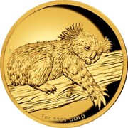 Australia 100 Dollars Australian Koala 2012 P Proof KM# 1845 1 OZ 9999 GOLD P AH coin reverse Australia 100 Dollars Australian Koala 2012 P Proof KM# 1845 1 OZ 9999 GOLD P AH coin reverse