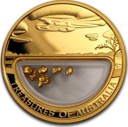 Australia 100 Dollars Treasures of Australia 2010 KM# 1436 TREASURED OF AUSTRALIA JG coin reverse Australia 100 Dollars Treasures of Australia 2010 KM# 1436 TREASURED OF AUSTRALIA JG coin reverse