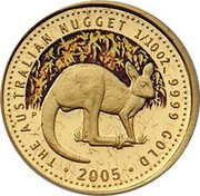 Australia 15 Dollars Australian Kangaroo 2005 KM# 911 THE AUSTRALIAN NUGGET 2015 1/10 OZ. 9999 GOLD coin reverse Australia 15 Dollars Australian Kangaroo 2005 KM# 911 THE AUSTRALIAN NUGGET 2015 1/10 OZ. 9999 GOLD coin reverse