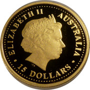 Australia 15 Dollars Common wombat 2007 Proof KM# 969 ELIZABETH II AUSTRALIA 15 DOLLARS IRB coin obverse Australia 15 Dollars Common wombat 2007 Proof KM# 969 ELIZABETH II AUSTRALIA 15 DOLLARS IRB coin obverse