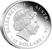 Australia 15 Dollars Discover Australia - Emu 2011 KM# 1538 ELIZABETH II AUSTRALIA 15 DOLLARS IRB coin obverse Australia 15 Dollars Discover Australia - Emu 2011 KM# 1538 ELIZABETH II AUSTRALIA 15 DOLLARS IRB coin obverse