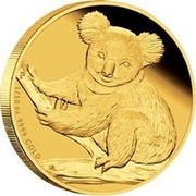 Australia 15 Dollars Sitting Koala 2009 KM# 1114 1/10 OZ 9999 GOLD P coin reverse Australia 15 Dollars Sitting Koala 2009 KM# 1114 1/10 OZ 9999 GOLD P coin reverse