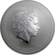 Australia 15 Dollars Year of the Tiger 2010 KM# 1373 ELIZABETH II AUSTRALIA 1/2 KG 999 SILVER 2010 15 DOLLARS IRB coin obverse Australia 15 Dollars Year of the Tiger 2010 KM# 1373 ELIZABETH II AUSTRALIA 1/2 KG 999 SILVER 2010 15 DOLLARS IRB coin obverse