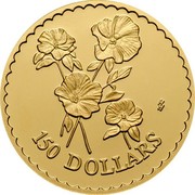 Australia 150 Dollars State Floral Emblems. Sturt's Desert Rose 2002 B Proof KM# 658 150 DOLLARS HH coin reverse Australia 150 Dollars State Floral Emblems. Sturt's Desert Rose 2002 B Proof KM# 658 150 DOLLARS HH coin reverse