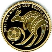 Australia 2 Dollars 2010 FIFA World Cup - South Africa 2009 P Proof KM# 1246 2010 FIFA WORLD CUP SOUTH AFRICA TM P coin reverse Australia 2 Dollars 2010 FIFA World Cup - South Africa 2009 P Proof KM# 1246 2010 FIFA WORLD CUP SOUTH AFRICA TM P coin reverse
