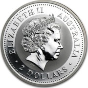 Australia 2 Dollars The Australian Kookaburra 2007 KM# 890 ELIZABETH II AUSTRALIA 2 DOLLARS IRB coin obverse Australia 2 Dollars The Australian Kookaburra 2007 KM# 890 ELIZABETH II AUSTRALIA 2 DOLLARS IRB coin obverse