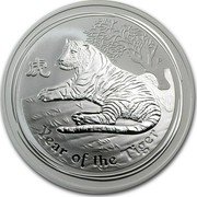 Australia 2 Dollars Year of the Tiger 2010 KM# 1320 YEAR OF THE TIGER P coin reverse Australia 2 Dollars Year of the Tiger 2010 KM# 1320 YEAR OF THE TIGER P coin reverse