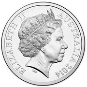 Australia 20 Cents Australia Remembers - Australians Comforts Fund 2014  ELIZABETH II AUSTRALIA 2014 IRB coin obverse Australia 20 Cents Australia Remembers - Australians Comforts Fund 2014  ELIZABETH II AUSTRALIA 2014 IRB coin obverse