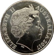 Australia 20 Cents Legends of the Anzacs - Nursing Service Cross 2017 UNC ELIZABETH II AUSTRALIA 2017 IRB coin obverse Australia 20 Cents Legends of the Anzacs - Nursing Service Cross 2017 UNC ELIZABETH II AUSTRALIA 2017 IRB coin obverse