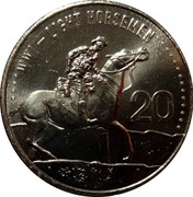 Australia 20 Cents Light Horsemen 2015  WW1 - LIGHT HORSEMEN 20 coin reverse Australia 20 Cents Light Horsemen 2015  WW1 - LIGHT HORSEMEN 20 coin reverse