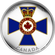 Canada 20 Dollars 45th Anniversary of the Order of Military Merit 2017 Proof 1972 2017 MERIT MERITE CANADA CANADA coin reverse Canada 20 Dollars 45th Anniversary of the Order of Military Merit 2017 Proof 1972 2017 MERIT MERITE CANADA CANADA coin reverse