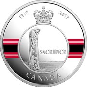 Canada 20 Dollars Canadian Honors - Sacrifice Medal 2017 Proof 1917 2017 SACRIFICE CANADA coin reverse