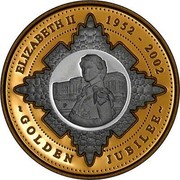 Australia 20 Dollars Golden Jubilee 2002 KM# 634 ELIZABETH II 1952-2002 ~ GOLDEN JUBILEE ~ P coin reverse Australia 20 Dollars Golden Jubilee 2002 KM# 634 ELIZABETH II 1952-2002 ~ GOLDEN JUBILEE ~ P coin reverse