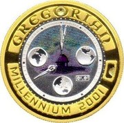 Australia 20 Dollars Gregorian Millenium 2001 KM# 595 GREGORIAN MILLENNIUM 2001 10 20 30 40 50 01.01 P coin reverse Australia 20 Dollars Gregorian Millenium 2001 KM# 595 GREGORIAN MILLENNIUM 2001 10 20 30 40 50 01.01 P coin reverse