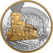 Canada 20 Dollars Locomotives Across Canada - 4-4-0 2017 Proof CANADA 2017 DO coin reverse