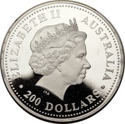 Australia 200 Dollars The Australian Koala 2003 KM# 929 ELIZABETH II AUSTRALIA 200 DOLLARS IRB coin obverse Australia 200 Dollars The Australian Koala 2003 KM# 929 ELIZABETH II AUSTRALIA 200 DOLLARS IRB coin obverse