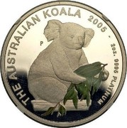 Australia 200 Dollars The Australian Koala 2005 KM# 938 THE AUSTRALIAN KOALA 2005 2 OZ. 9995 PLATINUM P coin reverse Australia 200 Dollars The Australian Koala 2005 KM# 938 THE AUSTRALIAN KOALA 2005 2 OZ. 9995 PLATINUM P coin reverse