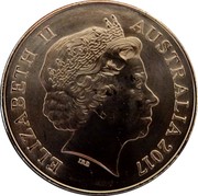 Australia 25 Cents Legends of the Anzacs - George Cross 2017  ELIZABETH II AUSTRALIA 2017 IRB coin obverse Australia 25 Cents Legends of the Anzacs - George Cross 2017  ELIZABETH II AUSTRALIA 2017 IRB coin obverse